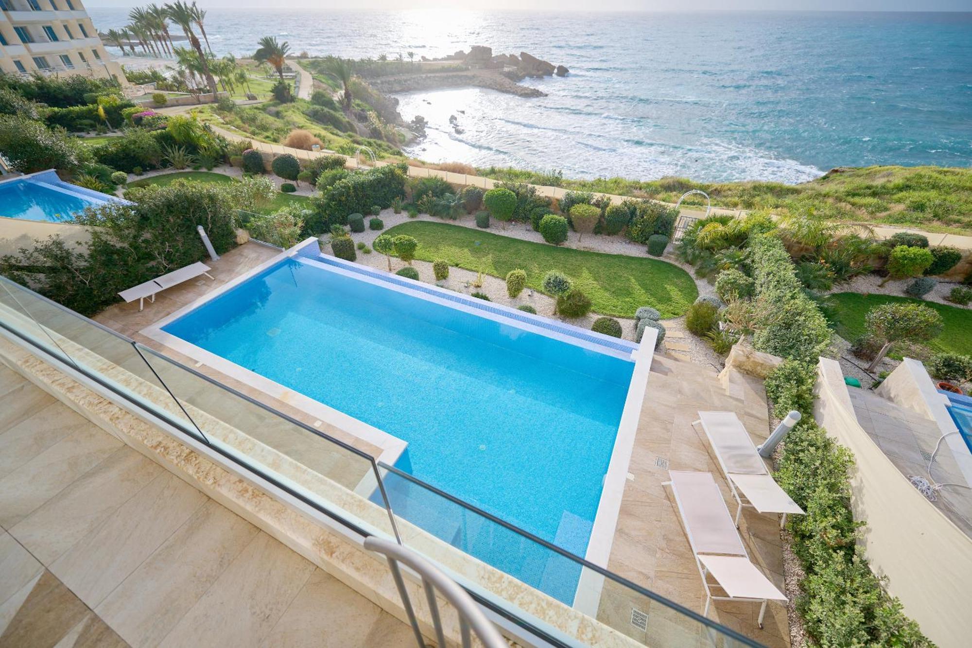 Olymp Luxury Villa D - Luxury Escape With Direct Beach Access And Unique Sunsets Paphos Exterior foto